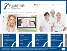 Tablet Screenshot of praxisklinik-burbach.de
